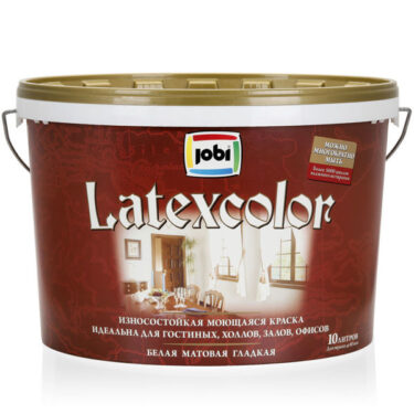 Моющаяся интерьерная краска JOBI Latexcolor